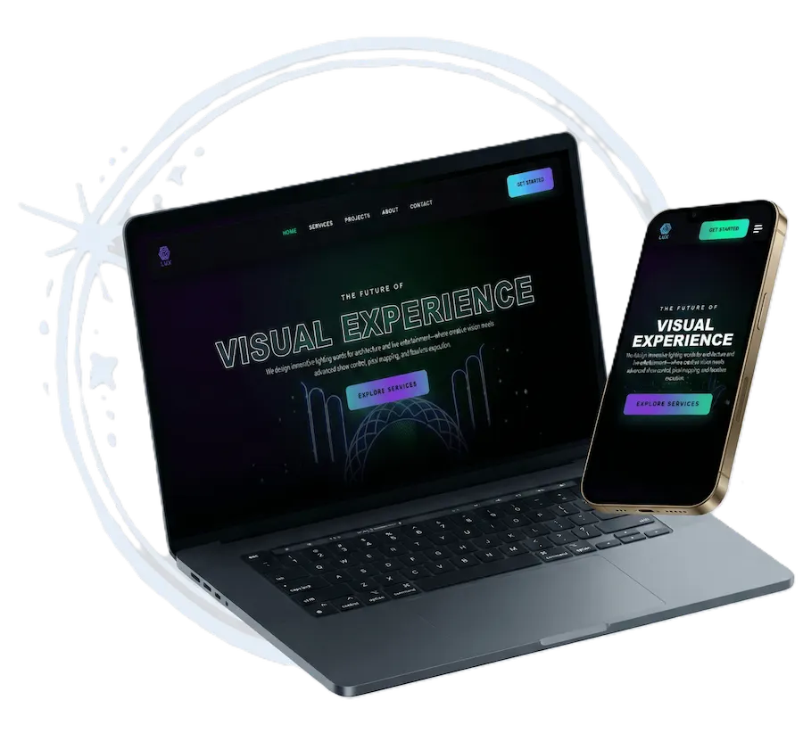 Lux Design Studio mockup