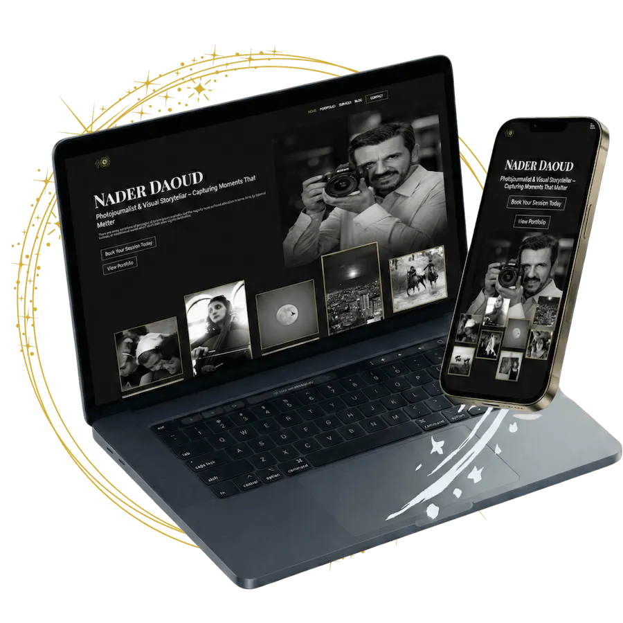 Nader Daoud website mockup