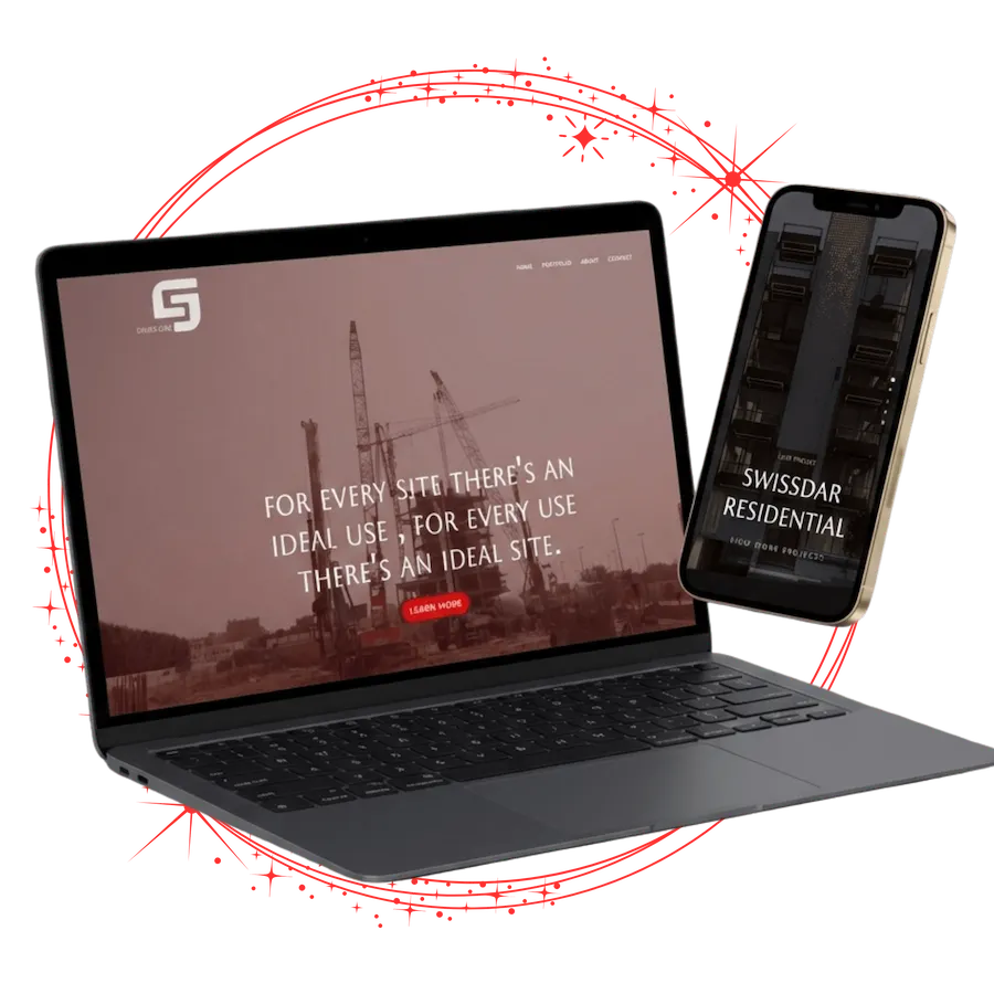 Swiss Dar Group website mockup