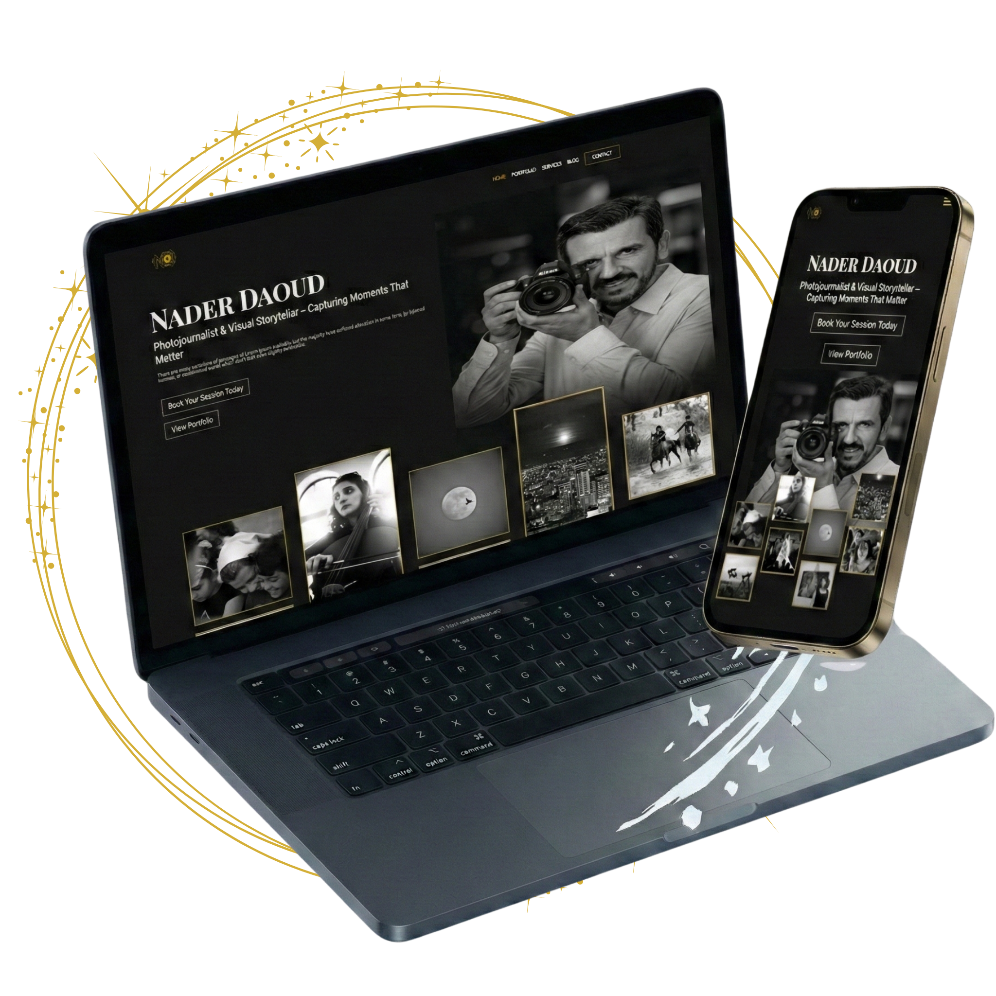 Nader Daoud Website Mockup